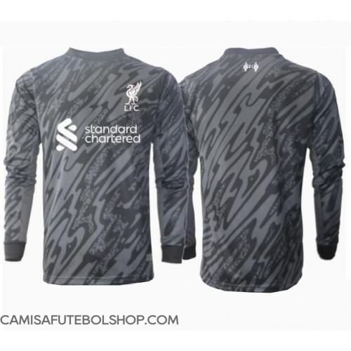 Camisa de time de futebol Liverpool Goleiro Replicas 1º Equipamento 2024-25 Manga Comprida